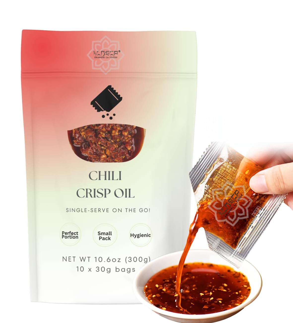 Lao Gan Ma Spicy Chili Crisp Hot Sauce - Restaurant Size 20 packets - Authentic Chinese Chili Oil with Crunchy Bits