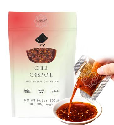 Lao Gan Ma Spicy Chili Crisp Hot Sauce - Restaurant Size 20 packets - Authentic Chinese Chili Oil with Crunchy Bits