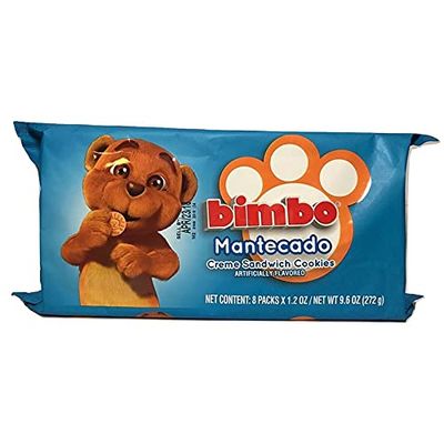 Bimbo Mantecado Creme Sandwich Cookies - 9.28 Ounces 8 individual packets per Pack