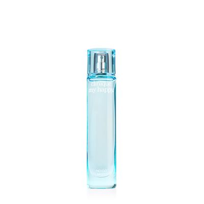 Clinique My Happy Fragrance Spray, Indigo Mist Notes of Green Melon Dewy Bluebells, Mini Travel Size, 0.5 Fl Oz