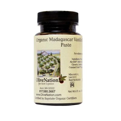 Organic Vanilla Bean Paste Puree - Baking - Ice Cream - Non-GMO - Gluten Free - Kosher - Vegan - 8 ounces