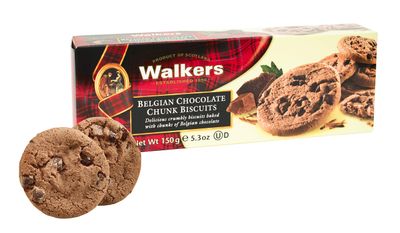 Walkers Shortbread Chocolate Chunk Biscuits, 1er Pack 1 x 150 g Karton