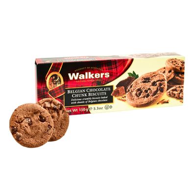 Walkers Shortbread Chocolate Chunk Biscuits, 1er Pack 1 x 150 g Karton