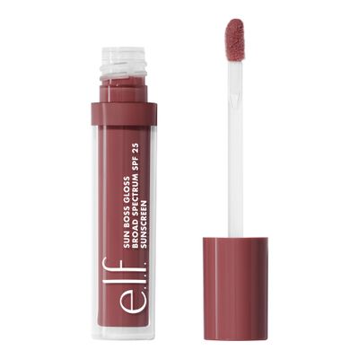 e.l.f. Sun Boss Gloss SPF 25, Pigmented Lip Gloss For A High-Shine Finish, Moisturizing &amp; Conditioning Formula, Vegan &amp; Cruelty-Free, That&#39;s My Jam