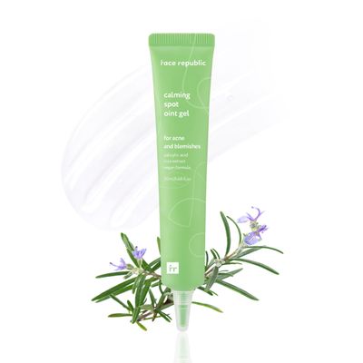 Face Republic Calming Spot Oint Gel 20ml 0.68 fl oz Spot care Salicylic Acid, Centella Asiatica, Tea Tree, Madecassoside Vegan Korean Skin Care