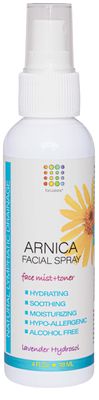 Arnica Montana Hydrating Face Mist, Soothing &amp; Rejuvenating Facial Spray, Face Toner for Sensitive Skin, Face Puffiness Reduction, Suitable for All Skin Types, Lavender Face Spray, 4 Fl Oz