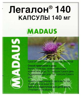 Legalon 30 capsules 140mg Milk Thistle Extract