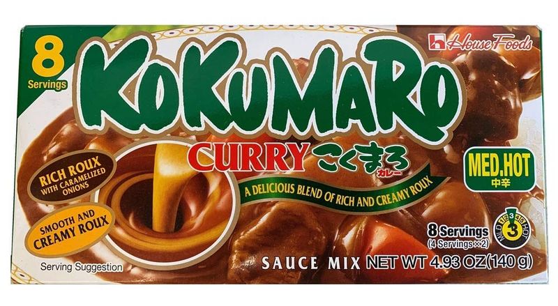 HOUSE Curry Sauce KOKUMARO from Japan import Medium Hot, 4.94oz - PACK OF 3