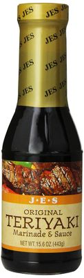 JES Teriyaki Marinade &amp; Sauce - Original, 15.6-Ounce Bottle Pack of 3