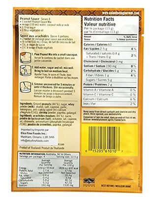 Asian Home Gourmet Peanut Sauce Mix, 1.75-Ounce Pouch Pack of 3
