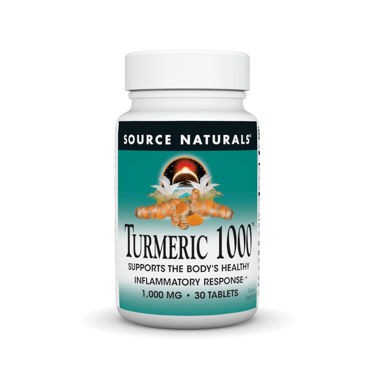 Source Naturals Turmeric 1000, Supports The Bodys Healthy Inflammatory Response, 1,000mg - 30 Tablets