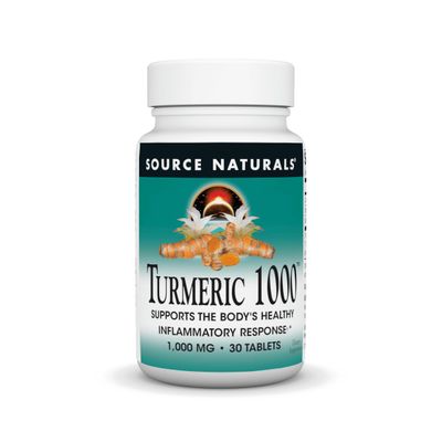 Source Naturals Turmeric 1000, Supports The Bodys Healthy Inflammatory Response, 1,000mg - 30 Tablets