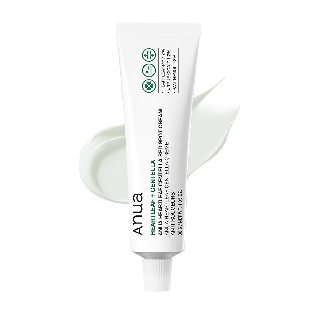 ANUA Heartleaf Centella Red Spot Cream, Hydration Face Moisturizer for Skin Relief, Niacinamide, Centella, Panthenol, Spot Treatment for sensitive skin, Non-comedogenic, Korean Skincare 30g1.05oz