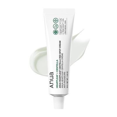 ANUA Heartleaf Centella Red Spot Cream, Hydration Face Moisturizer for Skin Relief, Niacinamide, Centella, Panthenol, Spot Treatment for sensitive skin, Non-comedogenic, Korean Skincare 30g1.05oz