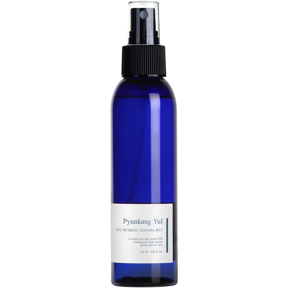 PYUNKANG YUL ATO Intensive Soothing Mist - Fast Calming, Refreshing, Moisturizing Facial &amp; Body Low pH Mist Spray with Honeysuckle Flower, Sensitive Skin; Fragrance, Color Free; EWG verified 4.9Fl.Oz.