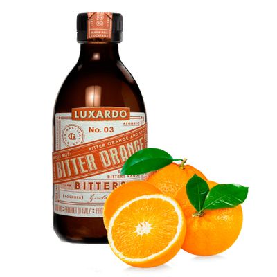 Luxardo Aromatic Infused Cocktail Bitters Product of Italy Versatile and Essential Ingredients for Drinks, 200 ml Bitter Orange