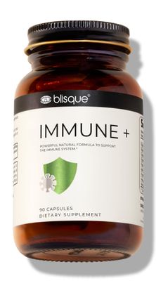 Blisque - Natural Immune Support Supplement for Immune Defense, Boost, and Aid Doctor-Approved with Astragalus, Echinacea, and Garlic 90 Capsules Vegan and Non-GMO