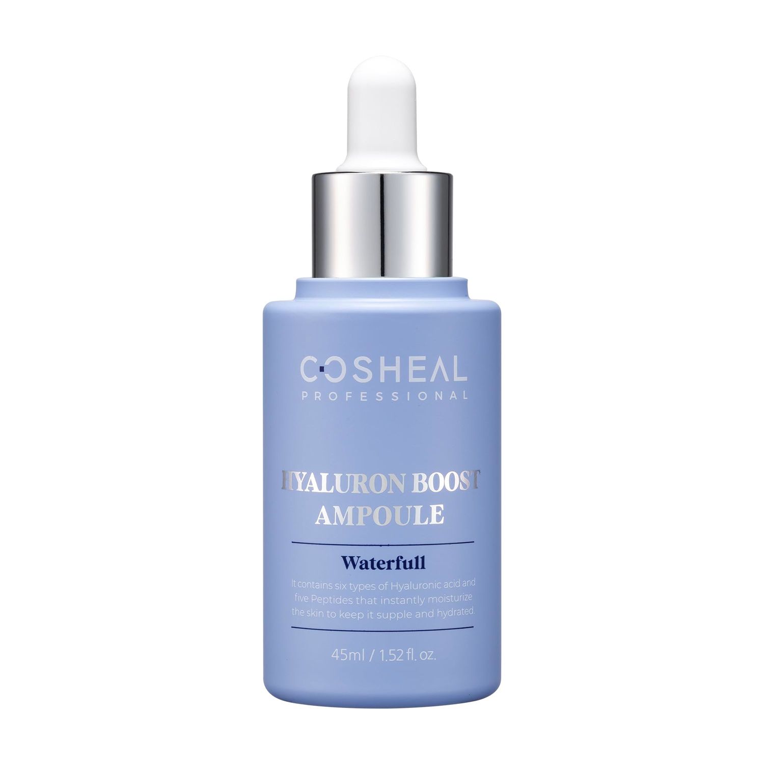 COSHEAL Hyaluron Boost Ampoule 1.52 fl. oz. I Hydrating &amp; Plumping Serum with Hyaluronic Acid, Pairs Well with Vitamin C &amp; Retinol Serum, Non-greasy, Hypoallergenic