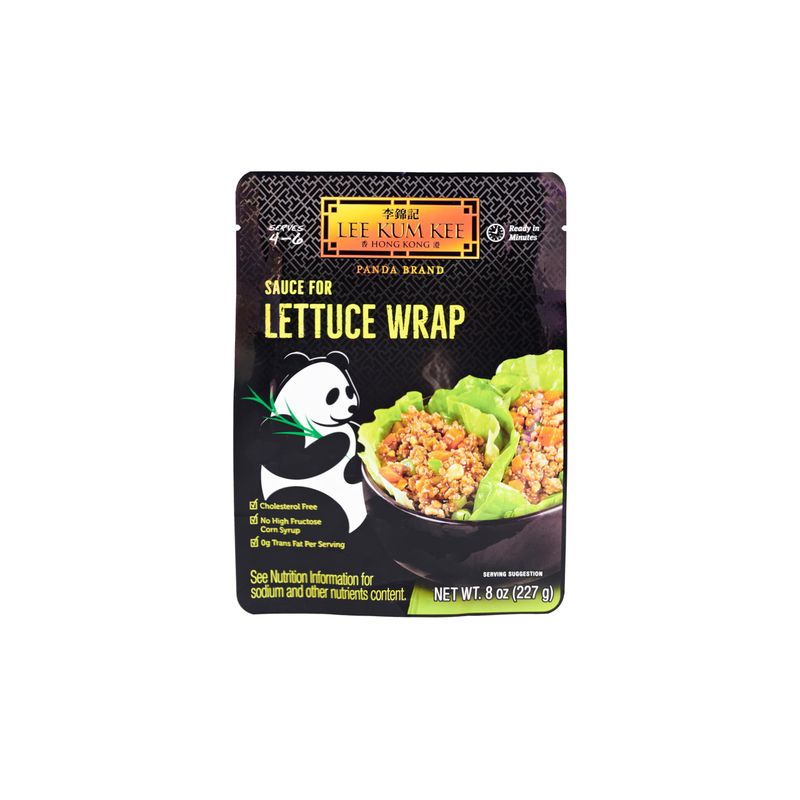 Lee Kum Kee Panda Brand Sauce for Lettuce Wraps, 0g Trans Fat, No Artificial Flavors &amp; High Fructose Corn Syrup, Cholesterol Free, 8 Oz, Pack of 6