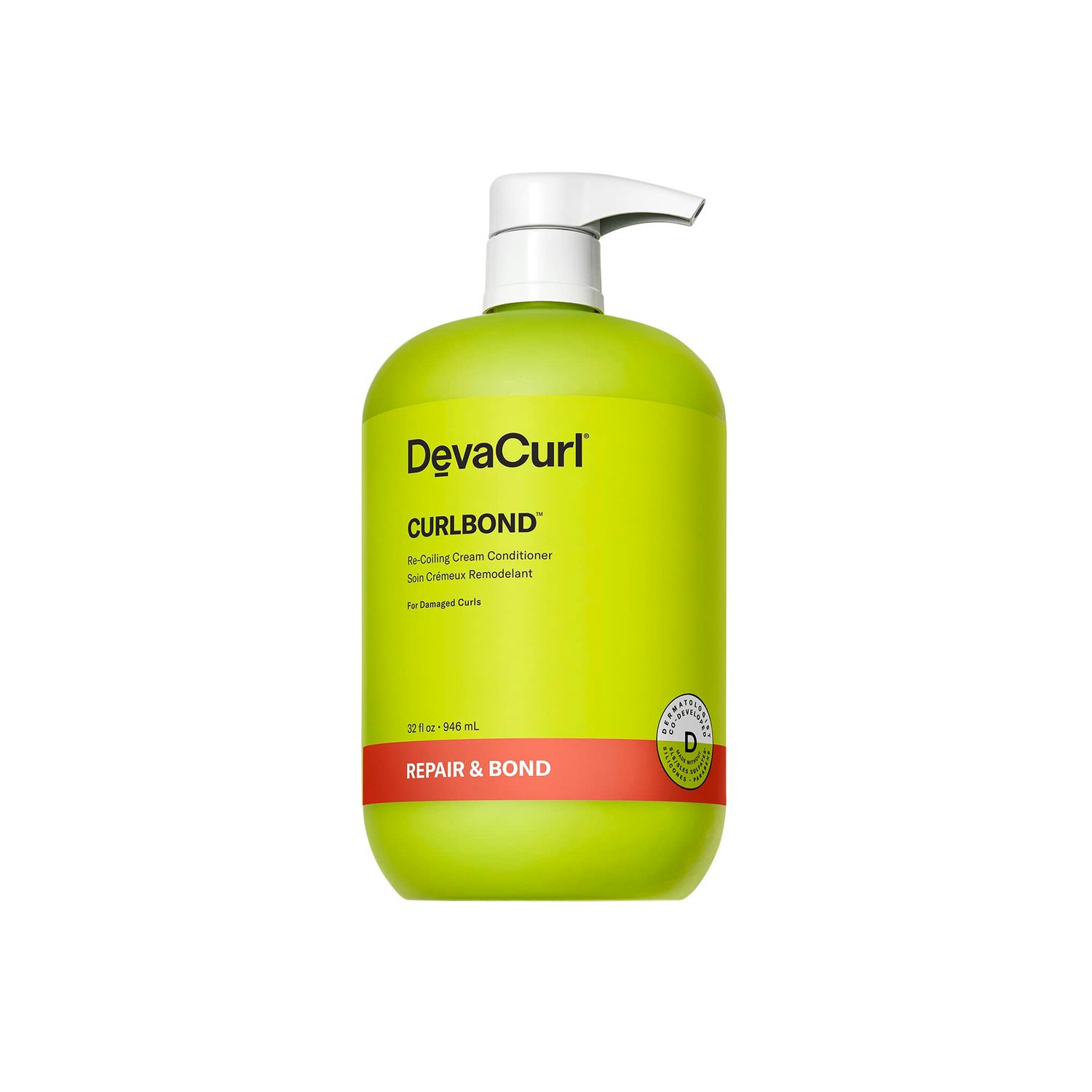 DevaCurl CurlBond Re-Coiling Cream Conditioner, Cozy Getaway, 32 fl. oz.
