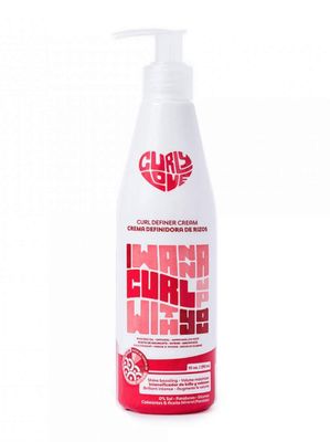 Curly Love Curl Definer Styling Cream - Shine Boosting &amp; Volume Maximizer - Avocado Oil, Marshmallow Root - Hydrates &amp; Defines Curls for Wavy, Curly &amp; Coily Hair - 10oz 290ml