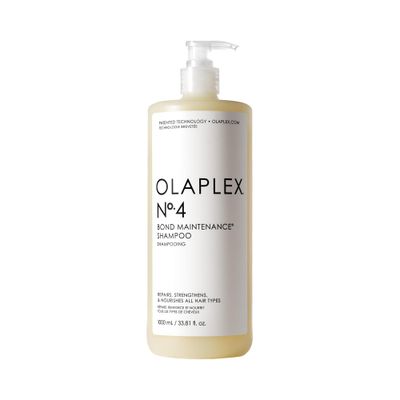Olaplex No. 4 Bond Maintenance Shampoo, Repairs, Strengthens, &amp; Nourishes All Hair Types, Adds Shine &amp; Leaves Hair Feeling Soft, 33.8 fl oz
