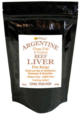 CurEase Argentine Grass Feed Beef Liver Powder Undefatted Desiccated dried Pesticide and Hormone Free 1lb One Pound 453grams 908 Servings