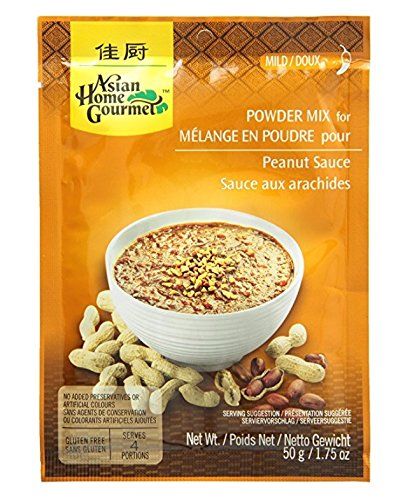 Asian Home Gourmet Peanut Sauce Mix, 1.75-Ounce Pouch Pack of 3