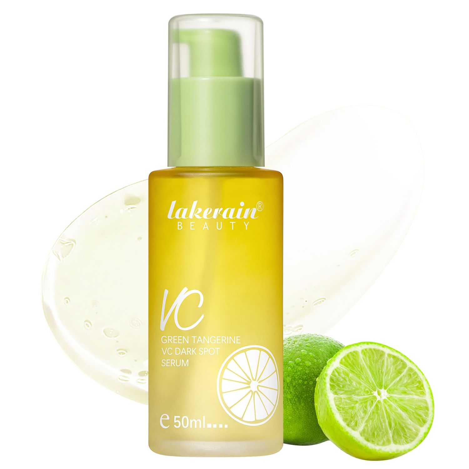 NICEFACE Green Tangerine Vitamin C Face Serum - Facial Serum with Vitamin C, Niacinamide &amp; More - Brightening Serum for Dark Spots, Balancing Skin Tone, and Lightening Acne Marks 50ml, transparent