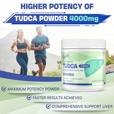 TUDCA Powder Supplement 4000mg - High Absorption Liver Detox &amp; Repair Support with Milk Thistle,Artichoke,Bile Salts,Ox Bile,Herbal Blend- 30 Servings, Non-GMO