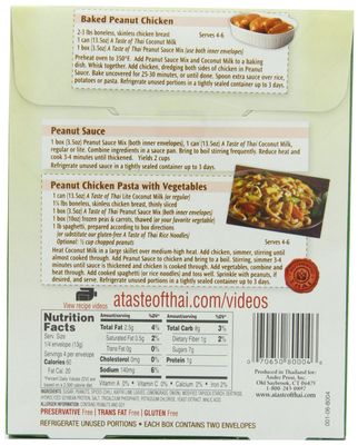 A Taste of Thai Peanut Sauce Mix Packets - 3.5 oz - 12 pk