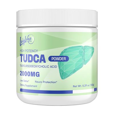 TUDCA Powder Supplement 4000mg - High Absorption Liver Detox &amp; Repair Support with Milk Thistle,Artichoke,Bile Salts,Ox Bile,Herbal Blend- 30 Servings, Non-GMO