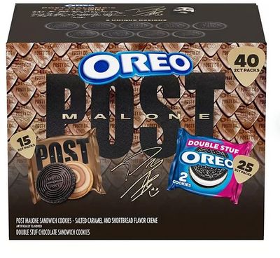 Oreo Post Malone Cookies Variety Pack - 40 Count