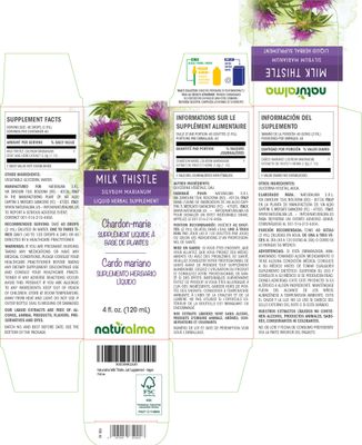 Naturalma Milk Thistle Silybum marianum Fruit and herb Alcohol-Free Tincture - 4 fl oz Liquid Extract in Drops - Herbal Supplement - Vegan
