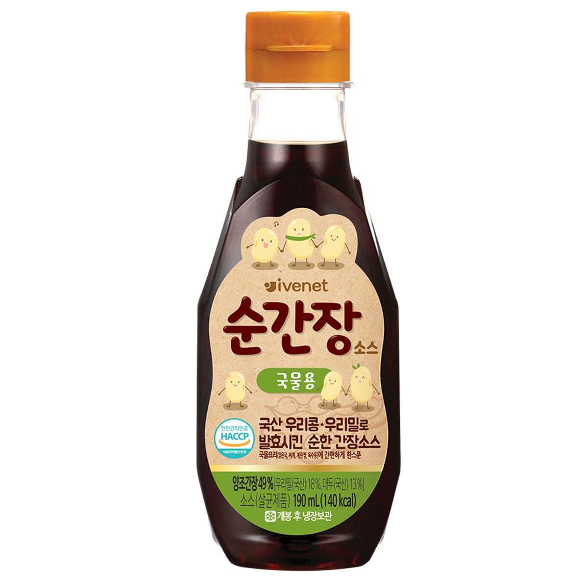 Minecook K-Food ivenet Mild Salt Pure Salt Soy Sauce Broth Sesame Oil Broth Best with Soup 6.42oz