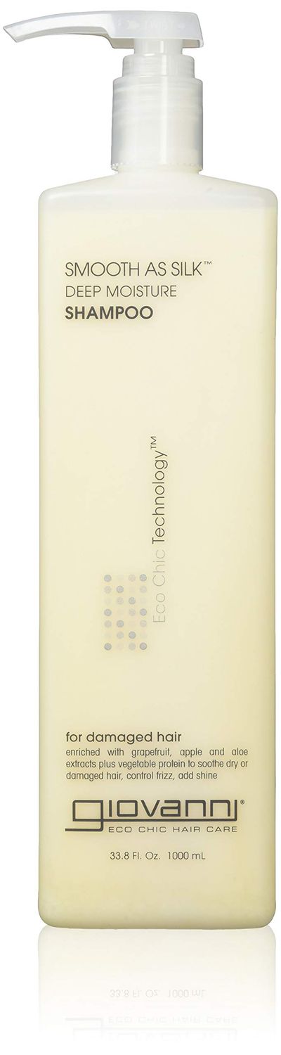 GIOVANNI COSMETICS- Eco Chic Smooth As Silk Shampoo- Deep Moisture For Damaged Hair 33.8 Fl. Ounce