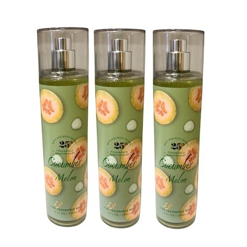 Bath &amp; Body Works Cucumber Melon Fine Fragrance Mist 8oz - Pack of 3