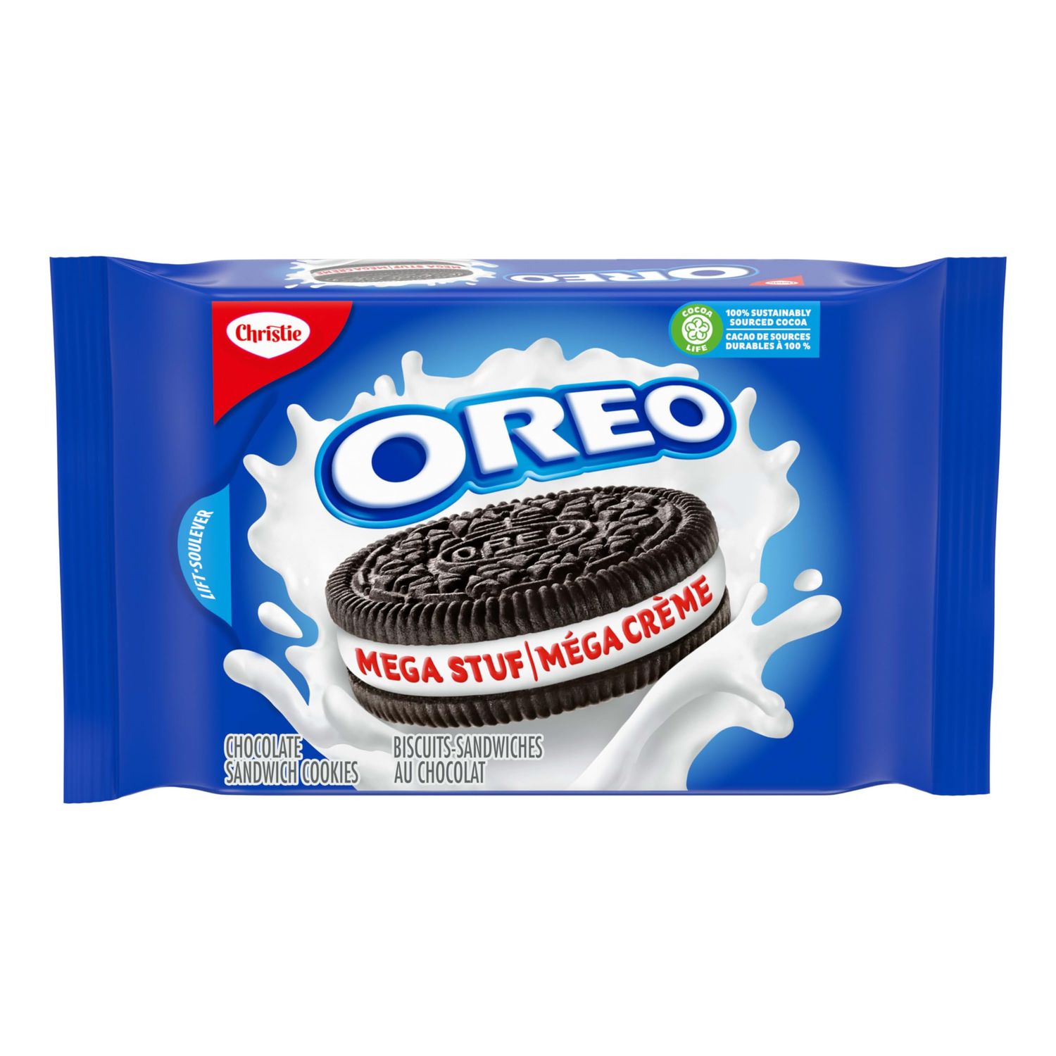Oreo Mega Stuf Cookies, 374g13.2oz, Triple the creme, Chocolate