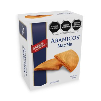 Authentic Mac&#39;Ma abanicos size 150 Gr , best wafer in Mexico