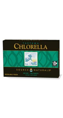 Source Naturals Yaeyama Chlorella Box 200 mg Freshwater Green Superfood, Plant-Based B12-300 Tablets