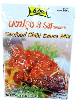LOBO Seafood Chilli Sauce Mix 75 Grams x 3 Packs Halal certified By BENJAWAN shop