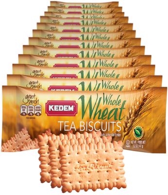Kedem Whole Wheat Tea Biscuits 12 Pack Only 2g Sugar7g Carbs 1g Fat Certified Kosher