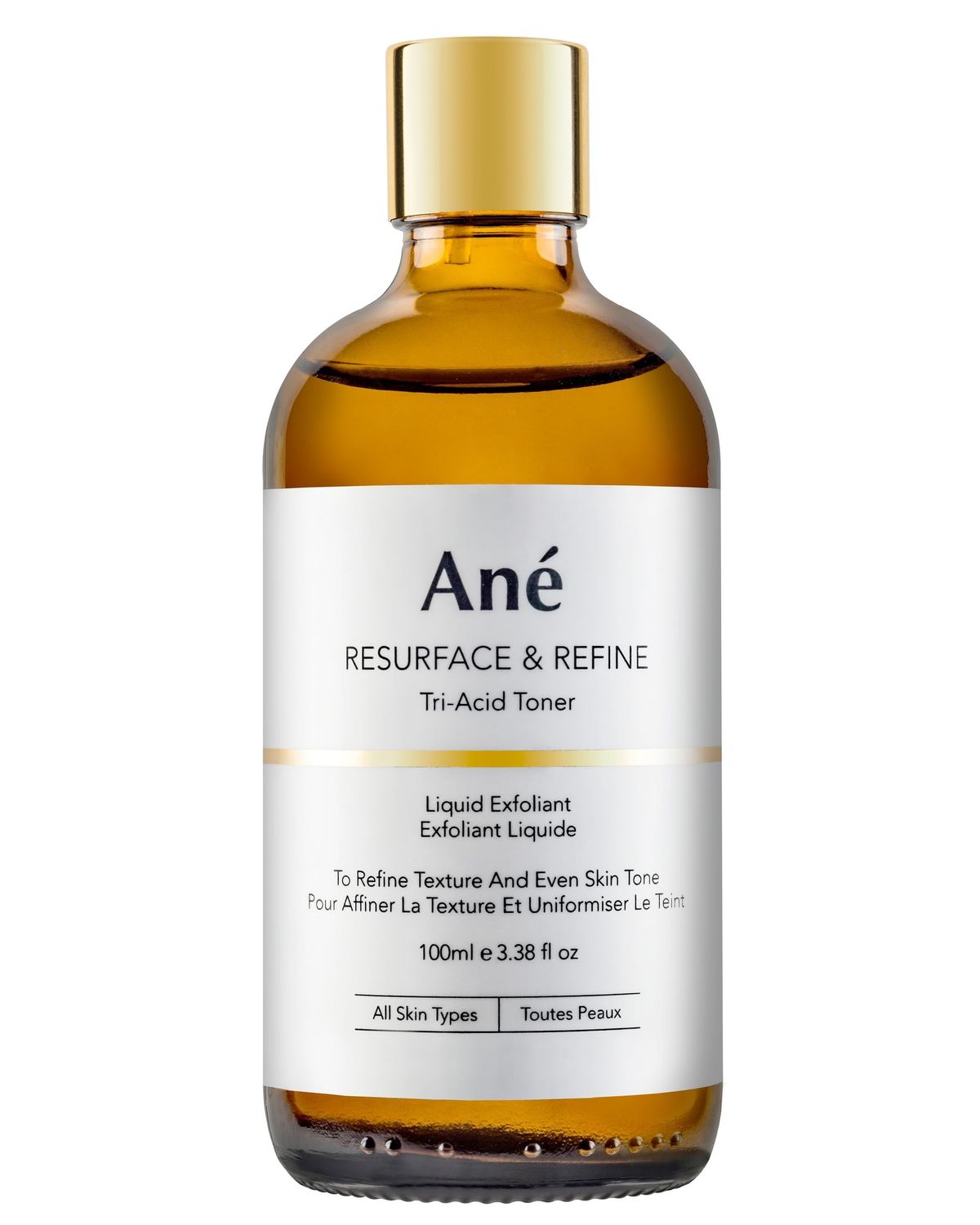 Ane Tranexamic, Aha and Bha Hydrating Acid Toner and Liquid Exfoliant to Clarify, Brighten and Even Skin Tone - Vegan.