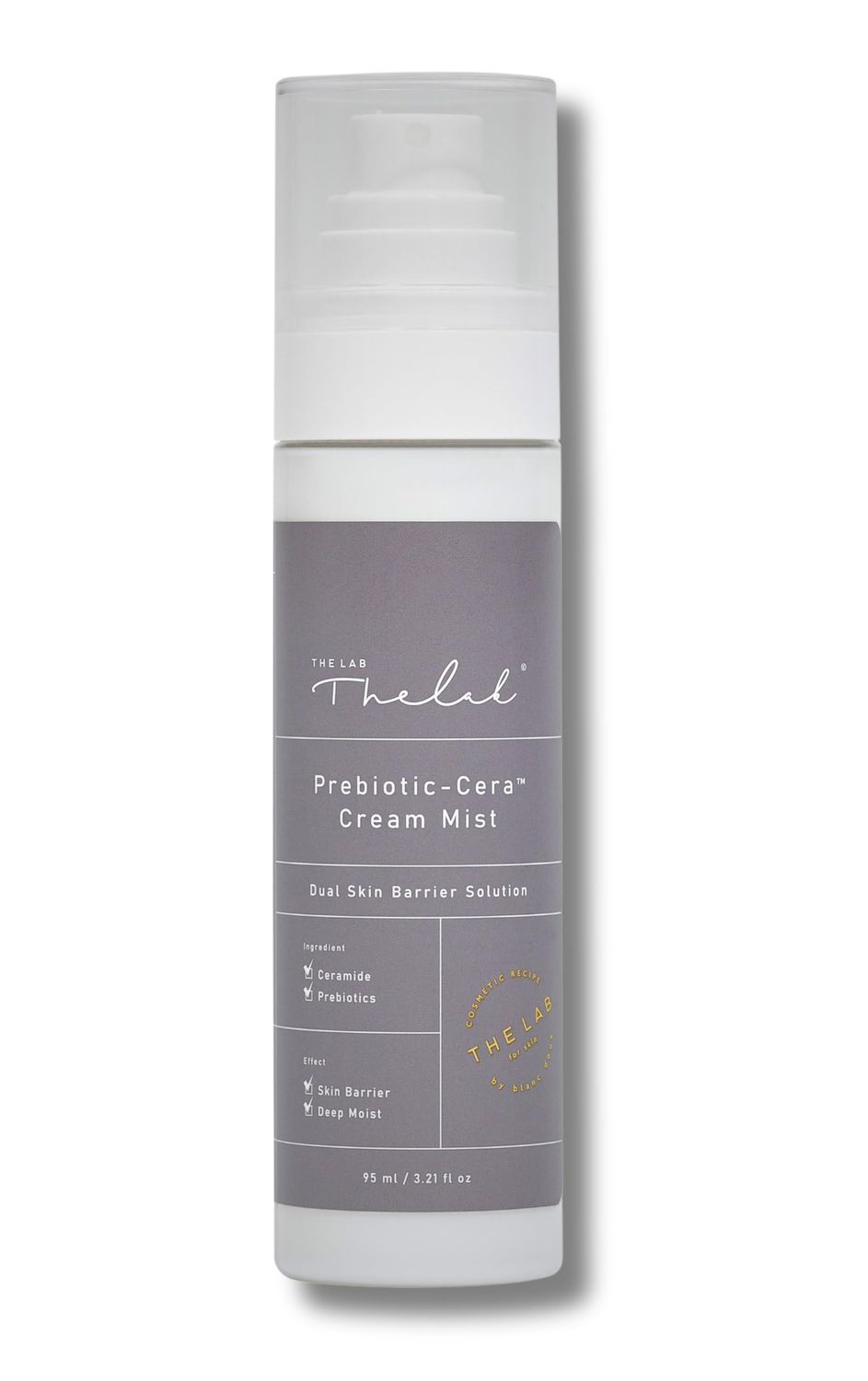 THE LAB BY BLANC DOUX Prebiotic-Cera Cream Mist - 3.21 Fl OzDual Skin Barrier Solution - Ceramide Complex, Prebiotics, Deep Moisturizing