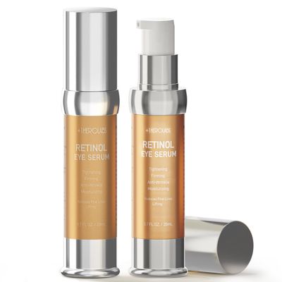 1HEROLABS Retinol Eye Cream for Anti-Aging &amp; Wrinkles - Firming &amp; Repair Under Eye Serum with Retinol, Niacinamide, Hyaluronic Acid, Vitamin E &amp; Bifida Ferment Lysate, 0.7 Fl Oz Pack of 2
