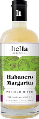 Hella Cocktail Co., Bitters Habanero Margarita Mixer, 750ml - All-Natural Habanero Margarita Mixer