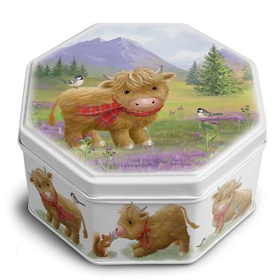 Campbells Shortbread Cute Highland Cow Tin Petticoat Tails 115g Pack of 1