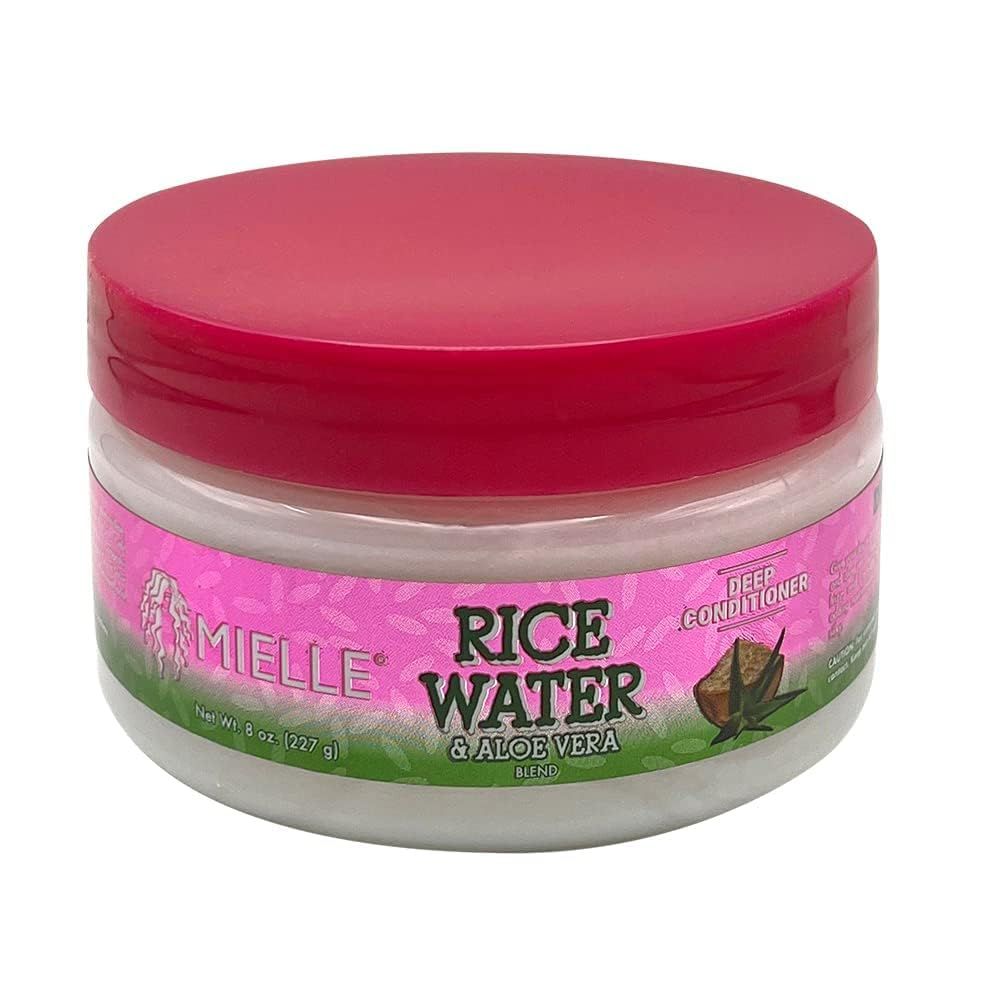 Mielle Rice Water Aloe Vera Deep Conditioner, 8 Fl Oz Pack of 1