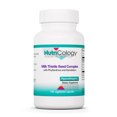 Nutricology Phyllantus Complex Supplement - Liver Health Support, Milk Thistle, Dandelion, Detox, Cleanse, Vegetarian Capsules - 120 Count