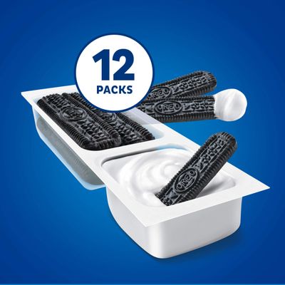 Handi-Snacks OREO Cookie Sticks 'N Creme Dip Snack Packs, 1 Box of 12 Snack Packs